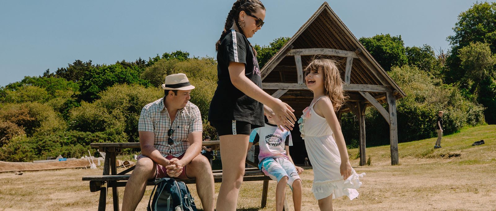 Family at Buckler's Hard, Hampshire